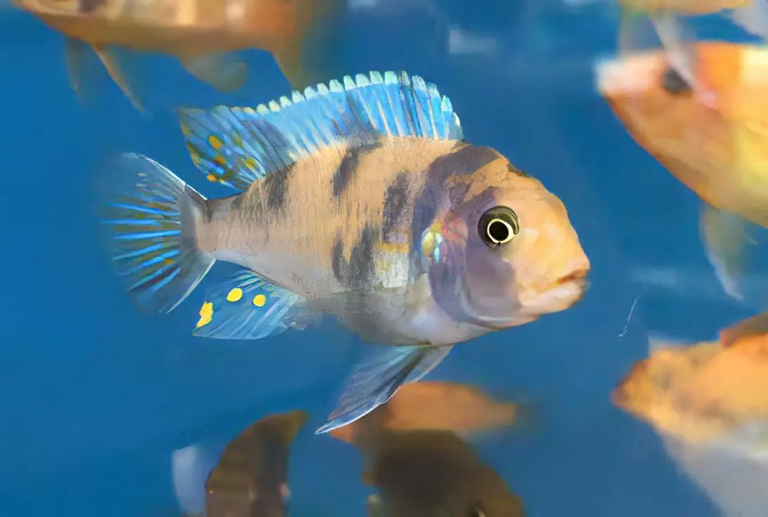 Pseudotropheus Zebra Orange Blotch Malawi African Cichlid - Image 3