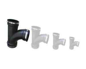 4" Tee with Clips (Flexible)