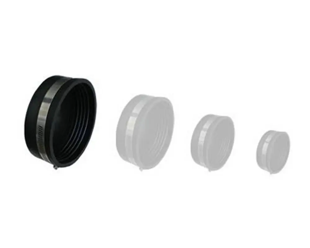 4" End Cap with Clips (Flexible)