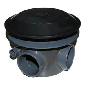 Spindrifter 4" Pressure Bottom Drain - Concrete (1" Duct) TWIN INLETS - NEW