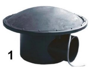 Complete 110mm Bottom Drain with Aereation lid